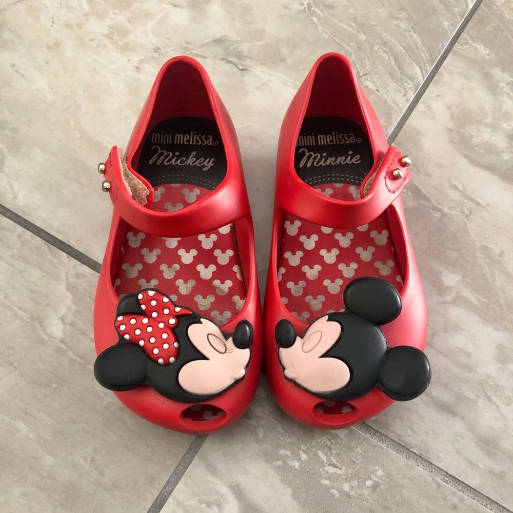 Mini Melissa Mickey and Minnie shoes